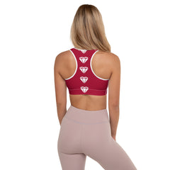 Diamond Red Sports Bra