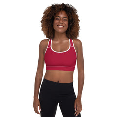 Diamond Red Sports Bra