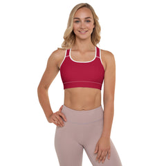 Diamond Red Sports Bra