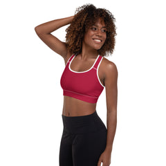 Diamond Red Sports Bra