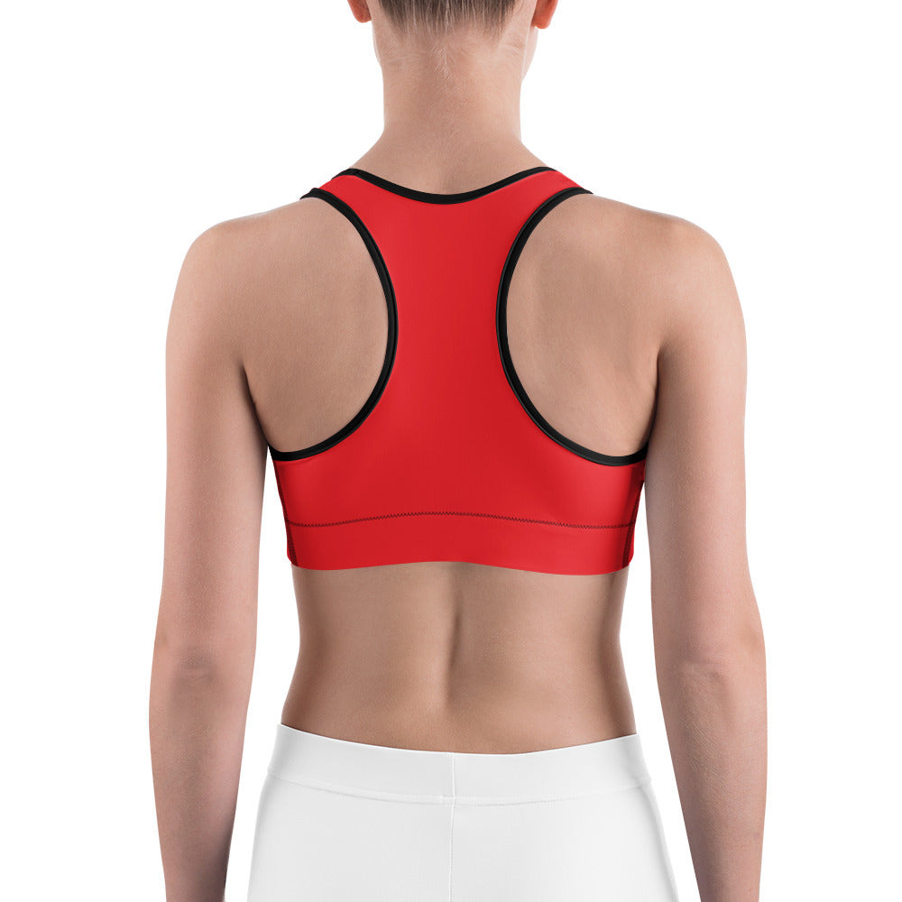 Red Sports bra