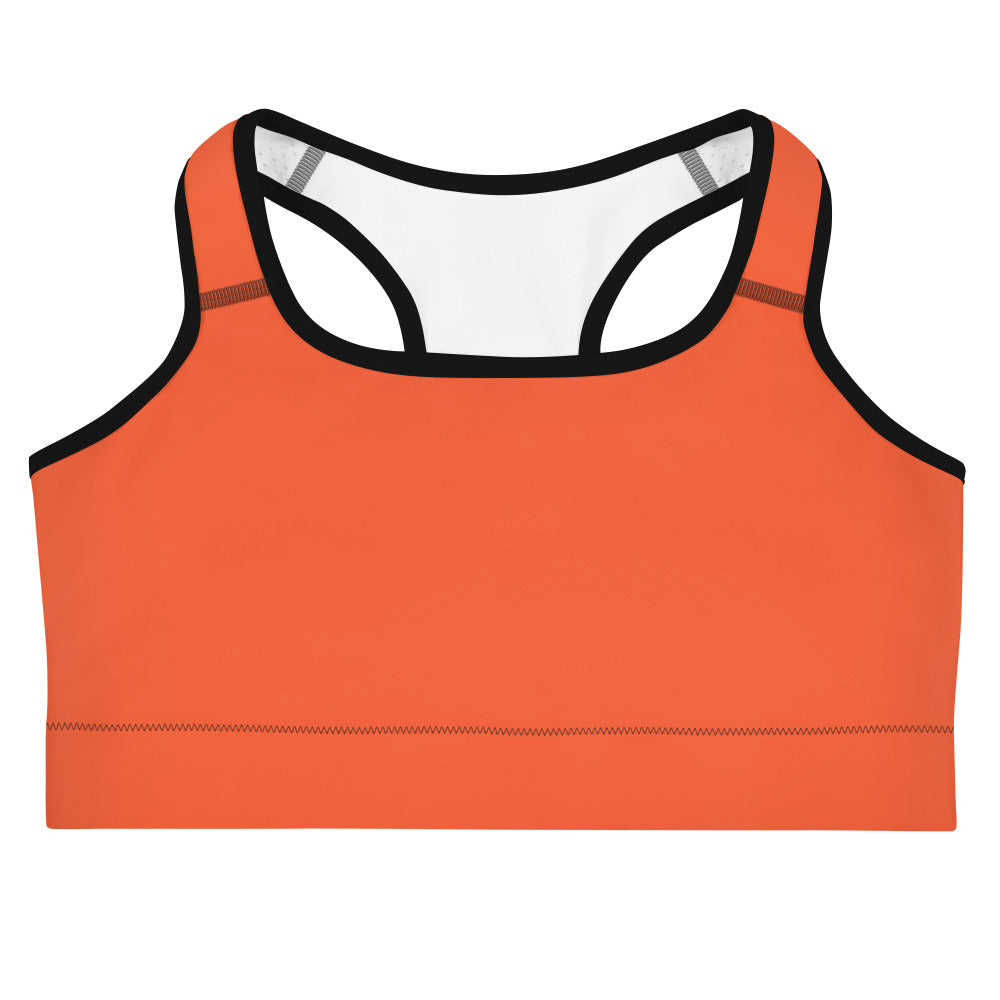 Orange Sports bra