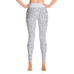 White Diamond Yoga Leggings