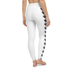 Diamond Wht Yoga Leggings