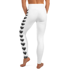Diamond Wht Yoga Leggings