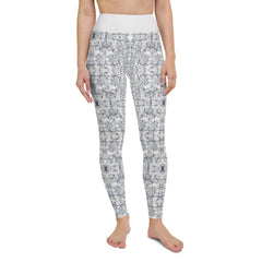 White Diamond Yoga Leggings