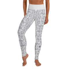 White Diamond Yoga Leggings
