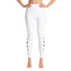 Diamond Wht Yoga Leggings