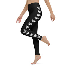 Diamond Blk Yoga Leggings