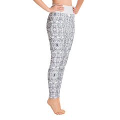 White Diamond Yoga Leggings