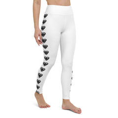 Diamond Wht Yoga Leggings