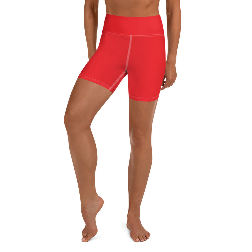 Red Yoga Shorts