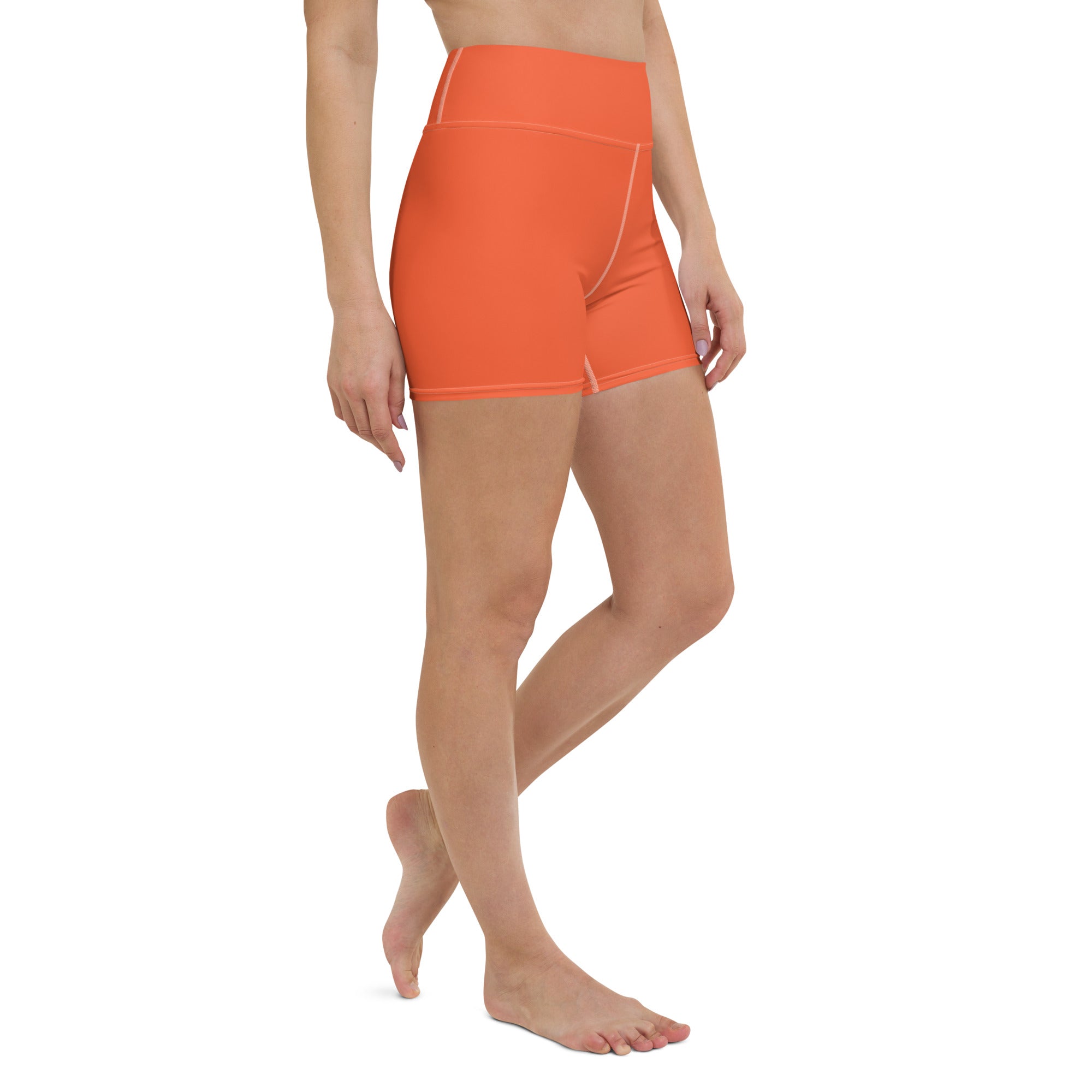 Orange Yoga Shorts