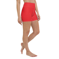 Red Yoga Shorts